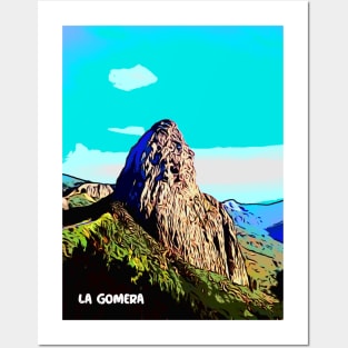 la gomera mountain Posters and Art